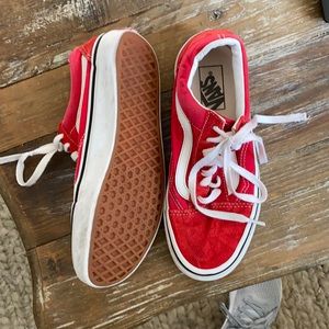 Boys red vans